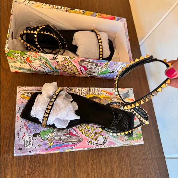 Jeffrey Campbell Black Rockstud Sandals - Picture 5 of 9